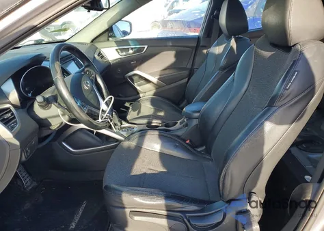 2014 Hyundai Veloster z USA, uszkodzony, nr VIN KMHTC6AD7EU207828